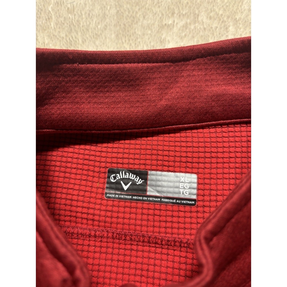 Callaway Golf Quarter Zip Golf Pull Over Long Sleeve Size XL - Picture 5 of 7